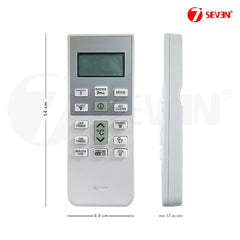 7SEVEN® Compatible with Hitachi Split Ac RSE/ESE/CSE-314HBD Model Original Remote of 168 Part Number Only Suitable with 1.2 Ton 3 Star Air Conditioner - Not Universal Hitachi Ac Remote