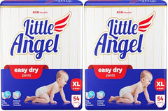 Little Angel Easy Dry Pull-Up Babies Diaper Pants With 12 Hrs Absorption Size, 84 Count, Above 15 Kgs - XXL (42 Count, Pack of 2)