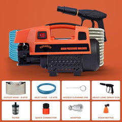 Viparth 16 Inch Dual-Function Undercarriage Pressure Washer | Underbody Car Wash, Bus | with 2 Piece Extension Wand | 4000 PSI | with 4 Spray Nozzle