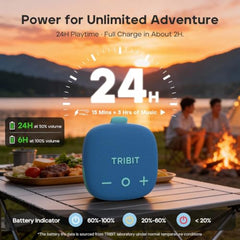Tribit StormBox Micro 3 Bluetooth Speaker, 13W, IP68, 24H Playtime, Black | XBass, Carry Strap, Magnetic Mount, Bluetooth 6.0, Custom EQ, Built-in Mic, Stereo TWS Pairing, Outdoor, Cycling, Type-C