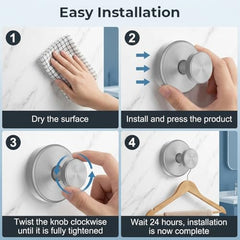 HASTHIP® 8 Pack Stainless Steel Adhesive Wall Hanger Self Adhesive Hooks | Waterproof Heavy Duty Sticky Wall Hooks for Hanging Bathroom Kitchen Robe Coat Towel Kitchen Utensils, Narrow Hook