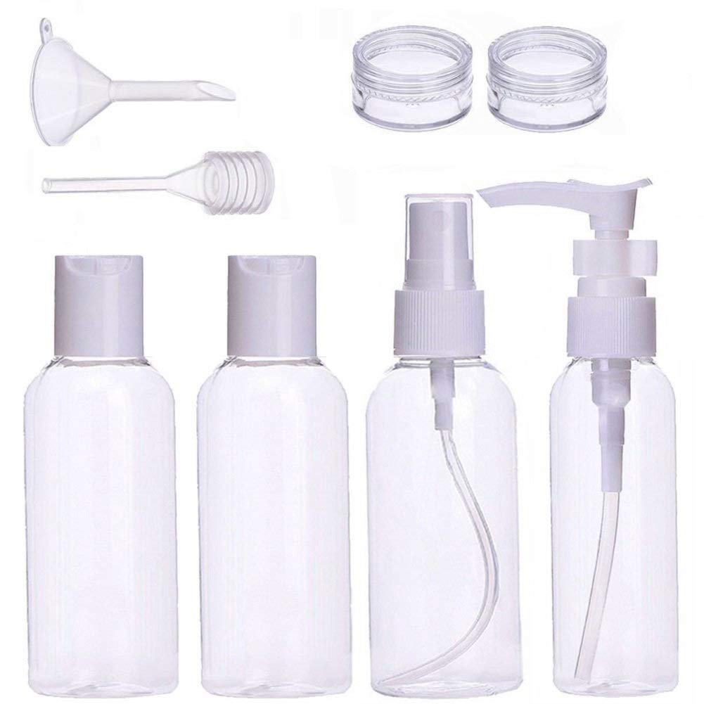 SYGA 100Ml Transparent Plastic Portable Cosmatic Spray Bottle Kit