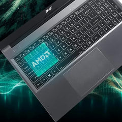 Acer Aspire Lite, AMD Ryzen 3 7330U Processor, 8 GB RAM, 512 GB SSD, Full HD, 15.6"/39.62cm, Windows 11 Home, Steel Gray, 1.6KG, AL15-41, Metal Body, Premium Thin and Light Laptop