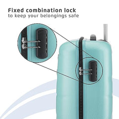 Safari 3Pc Polycarbonate Persia Set-55+65+77 Cms Small, Medium & Large Size (Cabin & Check-in) 8 Wheels Luggage/Speed_Wheel Suitcase/Trolleys (Pearl Blue)