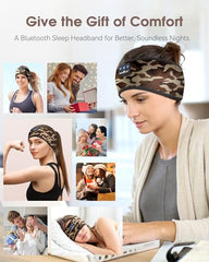 MUSICOZY Sleep Headphones Bluetooth Headband Headphones for Side Sleepers | Sleeping Headbands Wireless Sports Earphones Sweat Resistant Earbuds for Workout Running Cool Gadgets Unique Gifts for Women