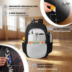 Skybags Brat Pro Max 35L Laptop Backpack (Upto 15.6"), 3 Compartments,Black