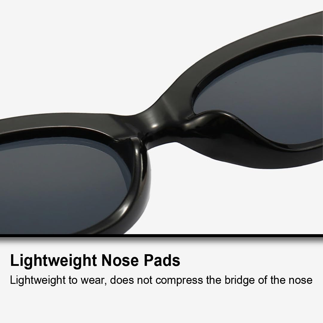 SYGA Women Cat-Eye Sunglasses For Adult (Black)