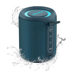 Deeyaple Portable Bluetooth Speaker, IP67 Waterproof Mini Bluetooth Speaker Wireless V5.3 with Stereo Sound,All Day,TWS Pairing,LED Light,Gift for him/her (Red)