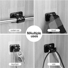 Shivstor 15 Pack Self Adhesive WallHook Heavy DutyHook for Hanging Without Drilling Transparent Nail Free StickyHook Strong Wall Hanger Set of 15 FlowerHook for Kitchen Bathroom Home Storage