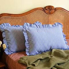 Sleepy Threads Pink Pillow Covers - Set of 2 | 27 x 18 Inch | Rectangular Checkered 220 TC Pillow Cases | Soft & Breathable with Envelope Closure | Throw Pillow Case for Sofa, Living Room, Bedroom