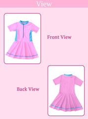 SYGA Cute Swimsuits for Little Princess Baby Girls XL-Size Perfect for Girls Age 7-8 Years Old (Pink)