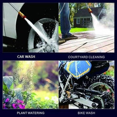 TEKCOOL Cordless Portable Wireless Pressure Washer Gun 48V 12000mAh High Pressure Water Gun for Car Wash Bike Washing Cleaning, Black