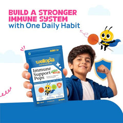 Wellopia Immune Support Pops | Orange & Mixed Berry | Ages 2+ | 15 Pops