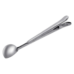 SYGA Coffee Scoop Clip, Stainless Steel Coffee Scoop Bag Clip, Multifunction Coffee Scoop with Clip, Coffee Scoop and Bag Clip for Coffee, Tea