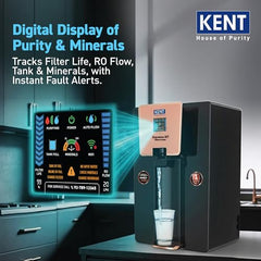 KENT Supreme IoT RO Water Purifier|RO+UF+UV+Alk+Cu+TDS Control+UV In-Tank | IoT Enabled | Alkaline Water with pH 8-9.5 | 8L | 20LP/Hr Ideal For Borewell/Tanker/Municipal Water