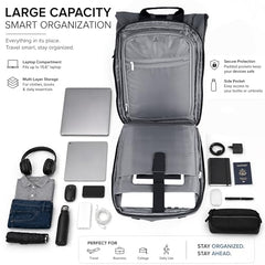 Storite Premium 15.6 Inch Laptop Backpack for Men & Women (Grey)