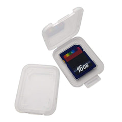SYGA 10 Pieces Memory Card Plastic Storage Case for SD MMC/SDHC PRO Duo (Memory Card not Included) (1.9" x 1.5" x 0.3")