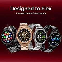 Fastrack MYND 1.93” AMOLED Display Smart Watch for Men & Women with AI Watch Faces,AI Chat,Offline Voice Commands,Curved Metallic Design,Functional Crown,BT Calling, Health Suite,100+ multisport modes