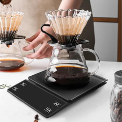 NKOVE JUNJULA Coffee Scale with Timer, 0.1g High Precision Espresso Scale 3kg,