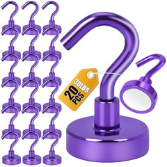 DIYMAG Magnetic Hooks 15pcs 30lbs Cruise Essentials 2026 Magnet Hook | Neodymium Heavy Duty Strong Magnets Hanging Ship Cabins Refrigerator Fridge Classroom Beach Vacation Kitchen Grills Home Tool