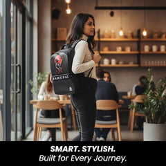 HACKER Laptop Backpack for Men & Women | Stylish Spider Printed Backpack | Durable School, College & Office Bag | Spacious Travel Backpack with Padded Laptop Compartment & Adjustable Straps