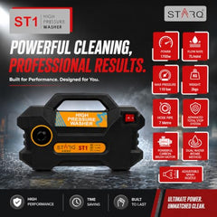 Starq ST25 High Pressure Car Washer Machine 2100 Watts and Pressure 150 Bar for Cleaning Car, Bike & Home