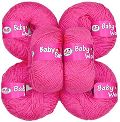 M.G ENTERPRISE MG Baby MelonKnitting Wool 200 Wool Thread for Crochet & DIY Craft Projects