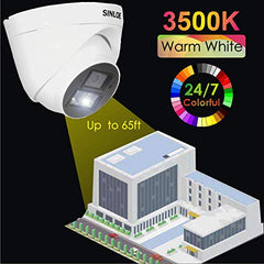 SINLOE 2 MP Color Night Vision Day/Night 24 Hour Full Color Vision 1080P Full HD AHD Indoor CCTV Surveillance Camera Compatible with All 2MP and Above AHD Supporting DVRs, 4 Unit