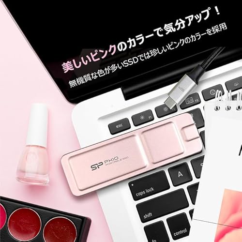 SP Silicon Power PX10, 4TB Portable SSD Up to 1050MB/s, Compact Pocket-Size USB 3.2 Gen 2, Type-C, External Solid State Drive, Pink