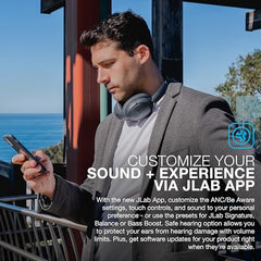 JLab JBuds LUX ANC Headphones - Over Ear Bluetooth, Graphite