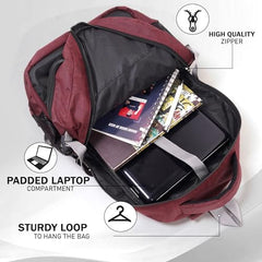S.B. Collection Bags Unisex Usb Waterresistance Office/Business/College Daily Use Helping hand Backpack 32L Laptop Backpack (Grey Pro Plus)