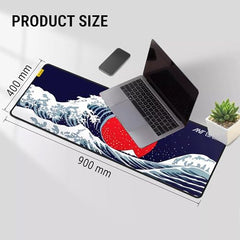 Ant Esports Snow Dragon Unique Mouse Pad Gaming Mouse Pad Extended Mouse Mat for Mouse Keyboard with Stitched Edges Waterproof Non-Slip Base Mousepads for Office Home Shop Gaming Extra Large_Blue