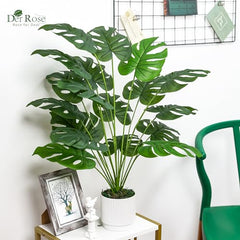 Der Rose 28" Fake Plants, Artificial Monstera Plants Indoor
