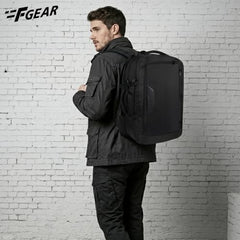 F Gear Blackhawk Black 40L Laptop Backpack, USB Port, Fits 18-inch Laptop
