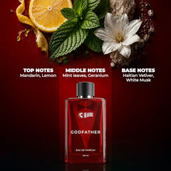 Beardo Godfather Perfume for Men | Long Lasting Perfume for Men | Aromatic & Spicy Scent | Gift for Husband, Boyfriend & Men | 20ml