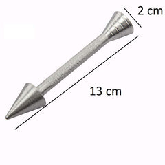 SYGA 2 Pcs Baking Pastry Cone Holder Icing Cream Rose Flower Sticks Flower Nail Cake Decorating for Icing Flowers Making (Aluminium Alloy)