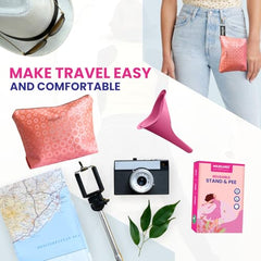 MILDCARES Disposable Stand and Pee Device for Women (Pack of 2, 10 Units Each) | Hygienic Female Urination Device | Ideal for Travel, Public Toilets, Camping & Pregnancy Use