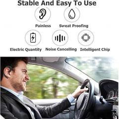 Drumstone (𝐋𝐢𝐦𝐢𝐭𝐞𝐝 𝐓𝐨𝐝𝐚𝐲 Wireless Bone Conduction Headset with Dual Device Connectivity, Bluetooth Call, Lightweight Ear Hook Design, Open-Ear Style 𝟏𝟓 𝐘𝐞𝐚𝐫𝐬 𝐖𝐚𝐫𝐫𝐚𝐧𝐭𝐲