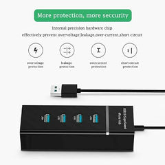 Multifunctional 4 Port USB Hub Docking Station Converter 4 in 1 USB 3.0 Docking Station for iPad Laptop Mobile Hard Drives