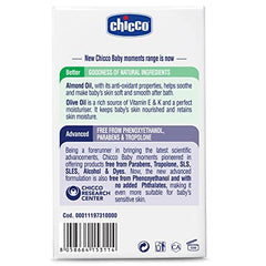 Chicco Baby Moments Soap 75g Buy 3 Get 1 Free For Nourished & Moisturised Skin With Natural Care of Almond & Olive Oil