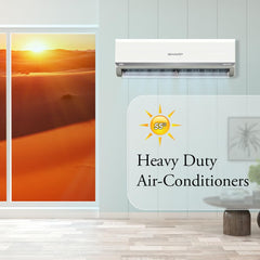 SHARP 1.5 Ton 3 Star 5-in-1 Convertible, Turbo Cool Technology, Anti-Corrosive Gold Fin Coating, Inverter Split AC, AH-SI18V3B-GC
