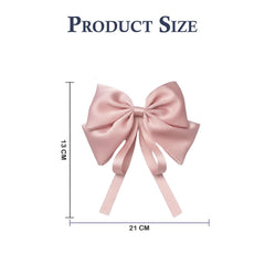 MOMISY Bow Shaped Hair Clip, Hair Accessories for Women and Girls (Pink, Free)