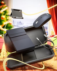 Samsers Foldable Keyboard&Mouse, Samsers Folding Bluetooth Keyboard Mouse Combo, 2.4G + BT5.0 x 2, Full-Size Portable Travel Keyboard & USB-C Rechargeable Wireless Mouse for iOS Android Windows Mac OS