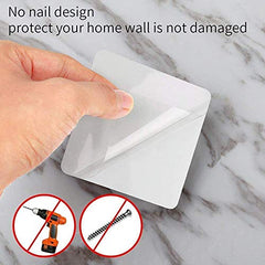Shivstor 15 Pack Self Adhesive WallHook Heavy DutyHook for Hanging Without Drilling Transparent Nail Free StickyHook Strong Wall Hanger Set of 15 FlowerHook for Kitchen Bathroom Home Storage