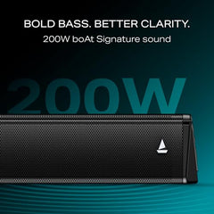 boAt Aavante Bar Prime B450 with Dual Subwoofers and Rear Speakers, 450W RMS Output, 5.2 Channel, Multi-Connectivity, EQ Modes, & BT v5.4 Soundbar with Powerful Signature Sound (Core Black)