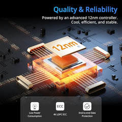 SIX NVME M.2 SSD PCIe 4.0-1TB m.2 2280 ssd, Read UP to 7350MB/s SSD 1TB for Gaming PS5 Memory Storage Expansion with Heatsink, Internal Solid State Hard Drive PCIe gen 4x4 Nvme for Laptop Desktop pc