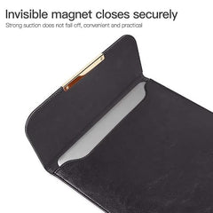 SwooK 15-16 Inch Laptop Sleeve with Handle & Pouch – Waterproof PU Leather Slim Case Compatible with MacBook Pro 16", Dell XPS 15, Lenovo, HP, ASUS – Scratch Resistant, Velvet Lined- Coffee