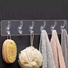 Shivstor 15 Pack Self Adhesive WallHook Heavy DutyHook for Hanging Without Drilling Transparent Nail Free StickyHook Strong Wall Hanger Set of 15 FlowerHook for Kitchen Bathroom Home Storage