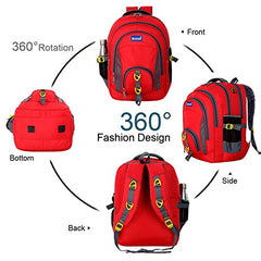 ROZEN 46 cms School Bag Class 5-12 Large 4 partition Laptop Collage Office Travel Backpack Unisex (GREY)