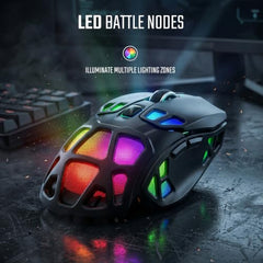 Acer Nitro Phantom X12 Tri-Mode Gaming Mouse | 2.4GHz Wireless | Bluetooth | Wired Mode | 12000 DPI Precision Sensor | RGB Lighting | 1000Hz Polling Rate | Programmable Buttons | Rechargeable | RGB